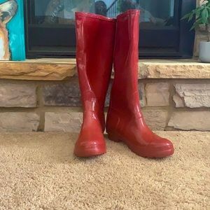 Red SHOEVIBE Rain Boots